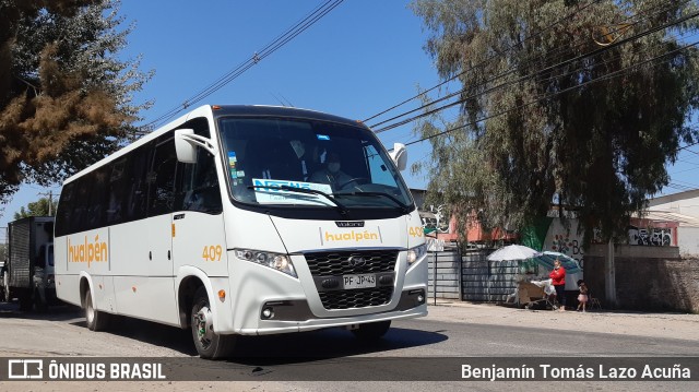 Buses Hualpén 409 na cidade de Padre Hurtado, Talagante, Metropolitana de Santiago, Chile, por Benjamín Tomás Lazo Acuña. Número da foto: #9452763.