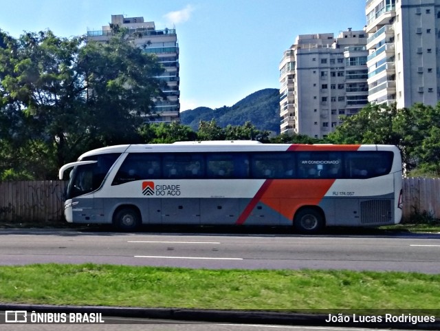 Viação Cidade do Aço RJ 174.057 na cidade de Rio de Janeiro, Rio de Janeiro, Brasil, por João Lucas Rodrigues. ID da foto: 9449686.