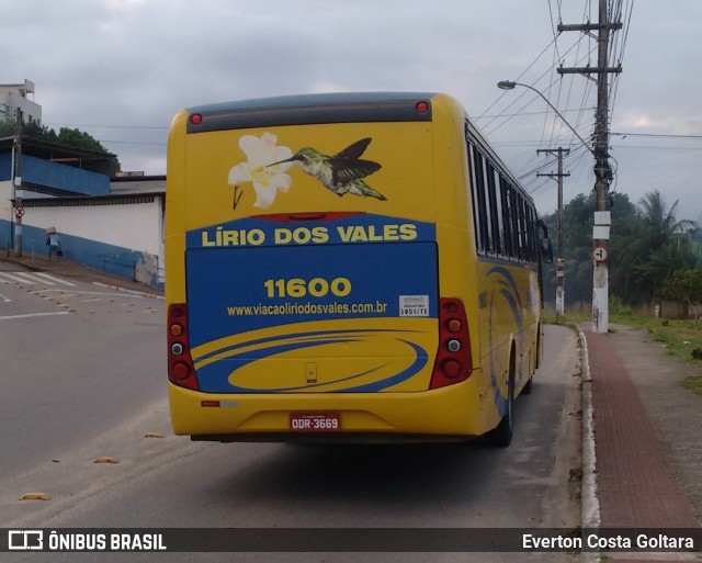 Viação Lírio dos Vales 11600 na cidade de Cariacica, Espírito Santo, Brasil, por Everton Costa Goltara. ID da foto: 9515908.