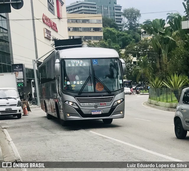 Auto Viação 1001 RJ 108.1162 na cidade de Niterói, Rio de Janeiro, Brasil, por Luiz Eduardo Lopes da Silva. ID da foto: 9516350.