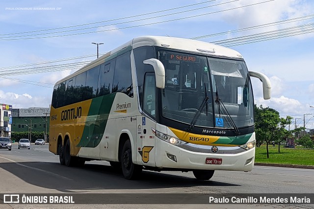 Empresa Gontijo de Transportes 18640 na cidade de Samambaia, Distrito Federal, Brasil, por Paulo Camillo Mendes Maria. ID da foto: 9515789.