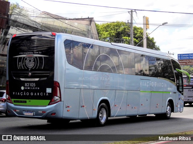 Viação Garcia 82105 na cidade de Curitiba, Paraná, Brasil, por Matheus Ribas. ID da foto: 9539094.