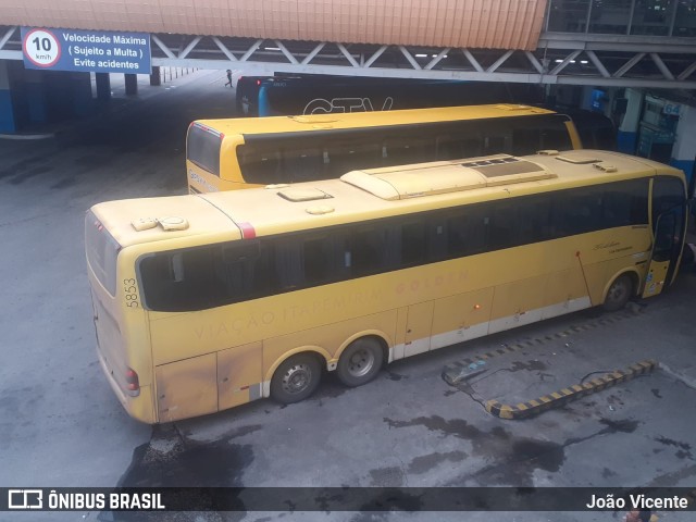 Viação Itapemirim 5853 na cidade de Rio de Janeiro, Rio de Janeiro, Brasil, por João Vicente. Número da foto: #9538499.