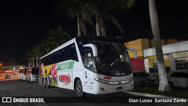 Eucatur - Empresa União Cascavel de Transportes e Turismo 4932 na cidade de Pontes e Lacerda, Mato Grosso, Brasil, por Gian Lucas  Santana Zardo. Número da foto: #9538335.