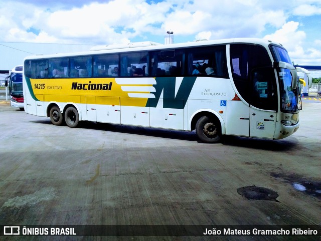 Viação Nacional 14215 na cidade de Goiânia, Goiás, Brasil, por João Mateus Gramacho Ribeiro. ID da foto: 9538005.