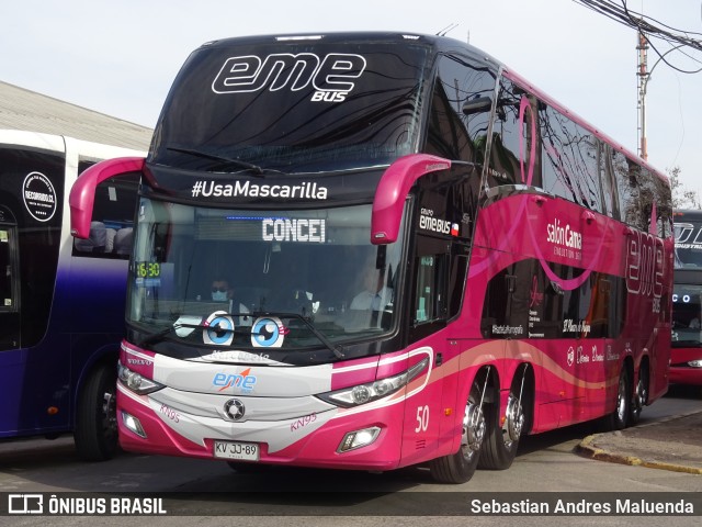 Pullman Eme Bus 50 na cidade de Estación Central, Santiago, Metropolitana de Santiago, Chile, por Sebastian Andres Maluenda. ID da foto: 9539744.