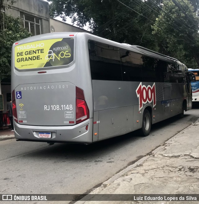 Auto Viação 1001 RJ 108.1148 na cidade de Niterói, Rio de Janeiro, Brasil, por Luiz Eduardo Lopes da Silva. Número da foto: #9539366.