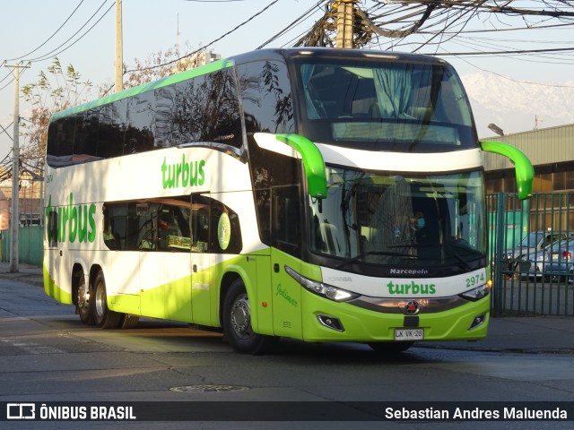 TurBus 2974 na cidade de Estación Central, Santiago, Metropolitana de Santiago, Chile, por Sebastian Andres Maluenda. Número da foto: #9538922.