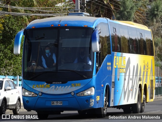 Buses Camus 536 na cidade de Calama, El Loa, Antofagasta, Chile, por Sebastian Andres Maluenda. ID da foto: 9538970.