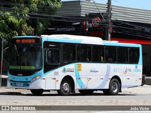 Auto Viação Dragão do Mar 42101 na cidade de Fortaleza, Ceará, Brasil, por João Victor. ID da foto: 9540366.