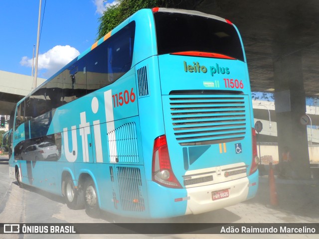 UTIL - União Transporte Interestadual de Luxo 11506 na cidade de Belo Horizonte, Minas Gerais, Brasil, por Adão Raimundo Marcelino. Número da foto: #9540396.