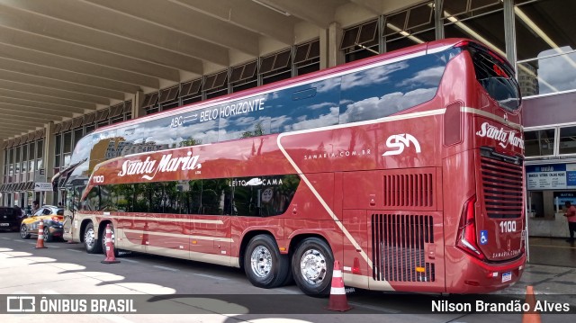 Santa Maria Fretamento e Turismo > Transportes Santa Maria(SP) 1100 na cidade de Belo Horizonte, Minas Gerais, Brasil, por Nilson Brandão Alves. Número da foto: #9540404.