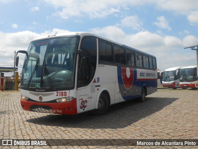 Viação São Cristóvão 2180 na cidade de Lavras, Minas Gerais, Brasil, por Marcos de Alcantara Pinto. Número da foto: #9539609.