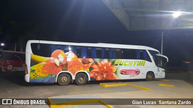 Eucatur - Empresa União Cascavel de Transportes e Turismo 4924 na cidade de Pontes e Lacerda, Mato Grosso, Brasil, por Gian Lucas  Santana Zardo. ID da foto: 9538333.