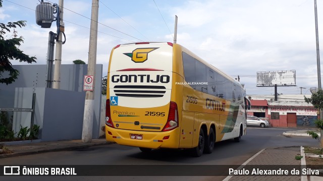 Empresa Gontijo de Transportes 21595 na cidade de Sete Lagoas, Minas Gerais, Brasil, por Paulo Alexandre da Silva. ID da foto: 9542600.