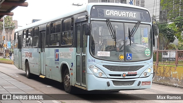 SOGIL - Sociedade de Ônibus Gigante Ltda. 5105 na cidade de Porto Alegre, Rio Grande do Sul, Brasil, por Max Ramos. Número da foto: #9540953.