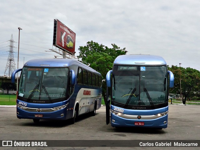 Viação Águia Branca 21360 na cidade de Vitória, Espírito Santo, Brasil, por Carlos Gabriel  Malacarne. Número da foto: #9541939.