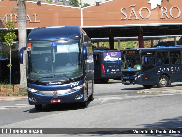 Viação Cometa 719607 na cidade de São Roque, São Paulo, Brasil, por Vicente de Paulo Alves. Número da foto: #9540869.