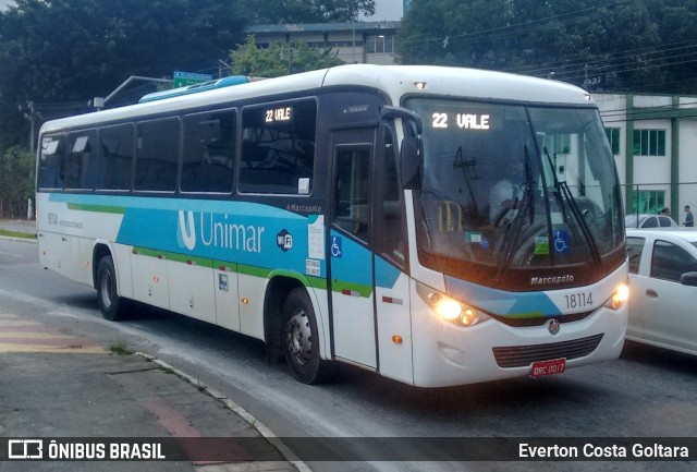 Unimar Transportes 18114 na cidade de Cariacica, Espírito Santo, Brasil, por Everton Costa Goltara. ID da foto: 9542453.