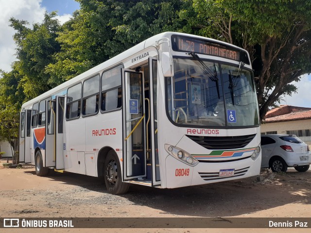 Reunidas Transportes Urbanos 08049 na cidade de Natal, Rio Grande do Norte, Brasil, por Dennis Paz. ID da foto: 9543335.