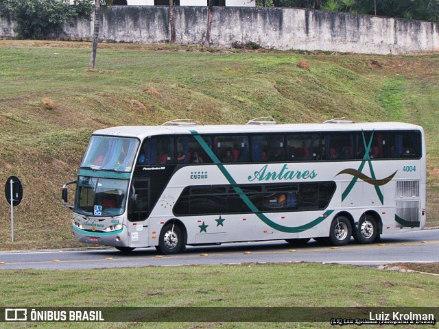 Antares Turismo 4004 na cidade de Aparecida, São Paulo, Brasil, por Luiz Krolman. Número da foto: #9543479.