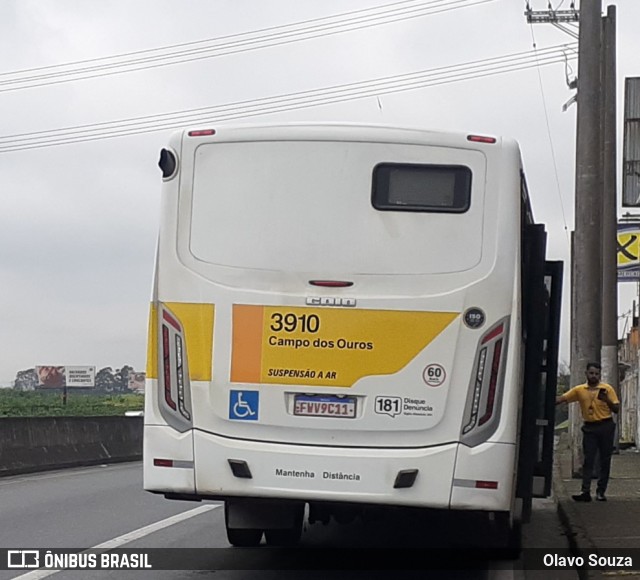 Viação Campo dos Ouros 3910 na cidade de Guarulhos, São Paulo, Brasil, por Olavo Souza. Número da foto: #9540879.