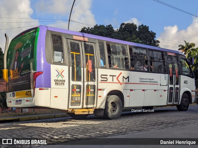 STCM - Sistema de Transporte Complementar Metropolitano 403 na cidade de Camaragibe, Pernambuco, Brasil, por Daniel Henrique. ID da foto: 9542839.