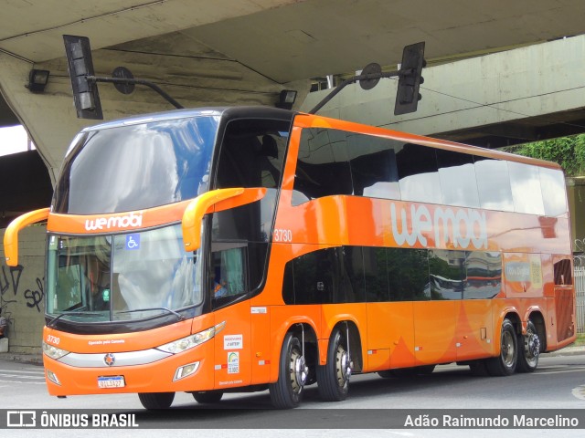 We Mobi 3730 na cidade de Belo Horizonte, Minas Gerais, Brasil, por Adão Raimundo Marcelino. ID da foto: 9542652.