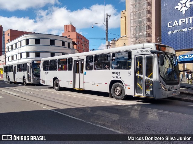 Auto Viação São José dos Pinhais EL322 na cidade de Curitiba, Paraná, Brasil, por Marcos Donizete Silva Junior. ID da foto: 9542040.