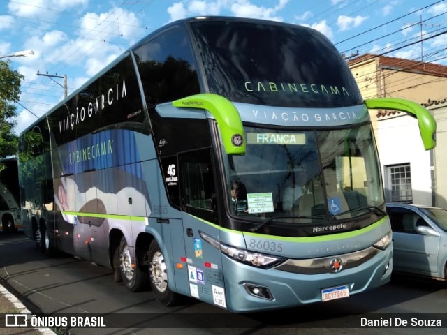 Viação Garcia 86035 na cidade de Ribeirão Preto, São Paulo, Brasil, por Daniel De Souza. ID da foto: 9542916.