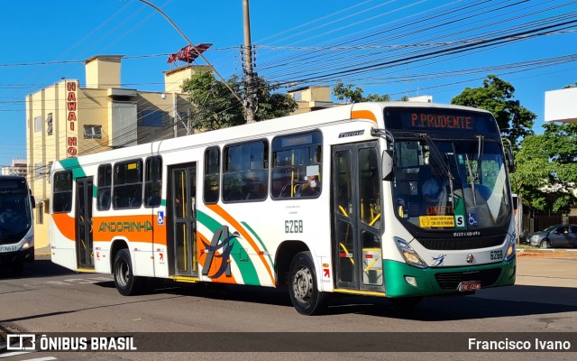 Empresa de Transportes Andorinha 6268 na cidade de Presidente Prudente, São Paulo, Brasil, por Francisco Ivano. ID da foto: 9541370.