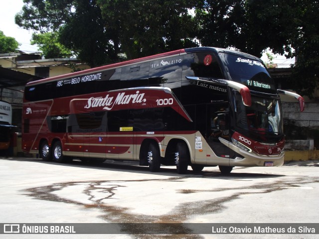 Santa Maria Fretamento e Turismo 1000 na cidade de Belo Horizonte, Minas Gerais, Brasil, por Luiz Otavio Matheus da Silva. ID da foto: 9542729.