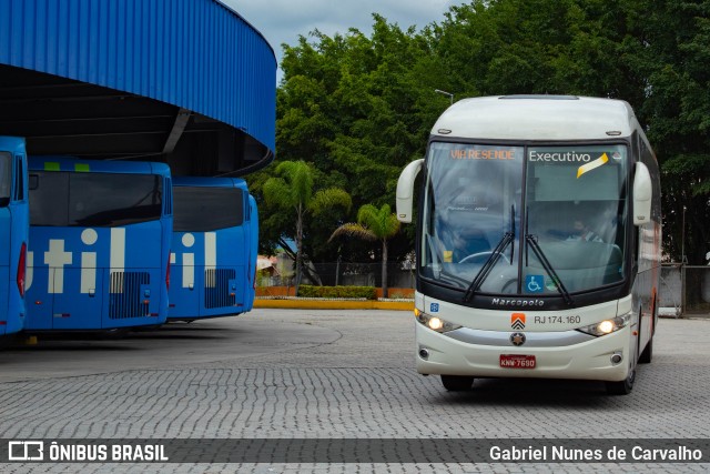 Viação Cidade do Aço RJ 174.160 na cidade de Resende, Rio de Janeiro, Brasil, por Gabriel Nunes de Carvalho. Número da foto: #9542173.