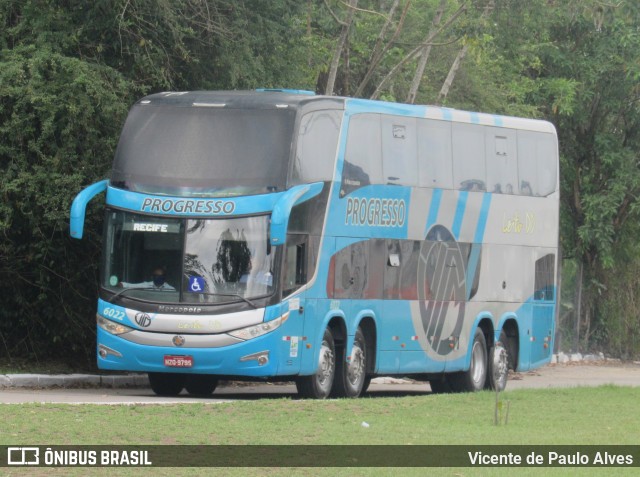 Auto Viação Progresso 6022 na cidade de Recife, Pernambuco, Brasil, por Vicente de Paulo Alves. ID da foto: 9540826.