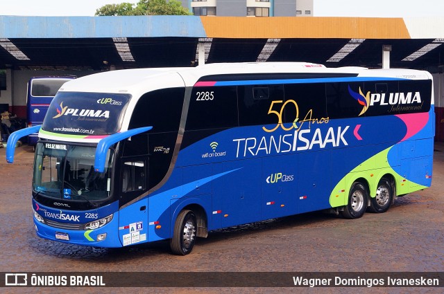 Trans Isaak Turismo 2285 na cidade de Foz do Iguaçu, Paraná, Brasil, por Wagner Domingos Ivanesken. ID da foto: 9546101.