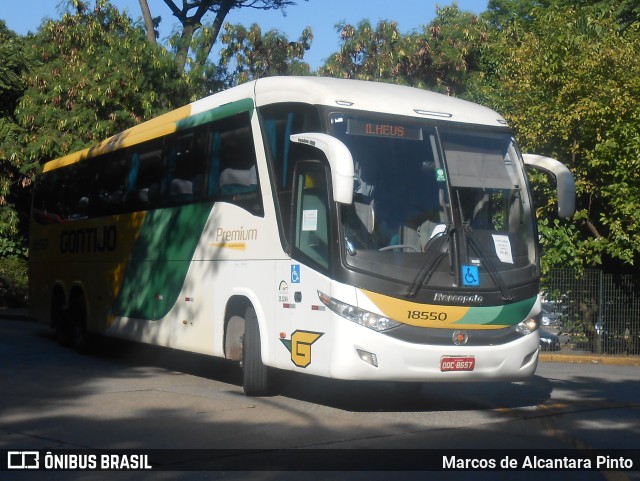 Empresa Gontijo de Transportes 18550 na cidade de São Paulo, São Paulo, Brasil, por Marcos de Alcantara Pinto. ID da foto: 9545528.