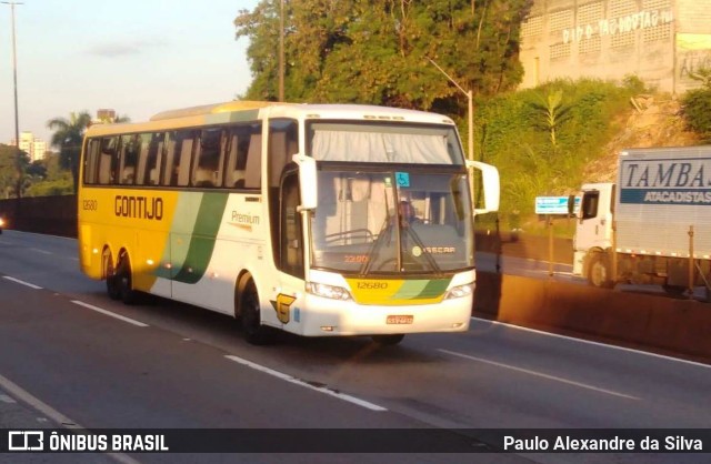 Empresa Gontijo de Transportes 12680 na cidade de Betim, Minas Gerais, Brasil, por Paulo Alexandre da Silva. ID da foto: 9545905.