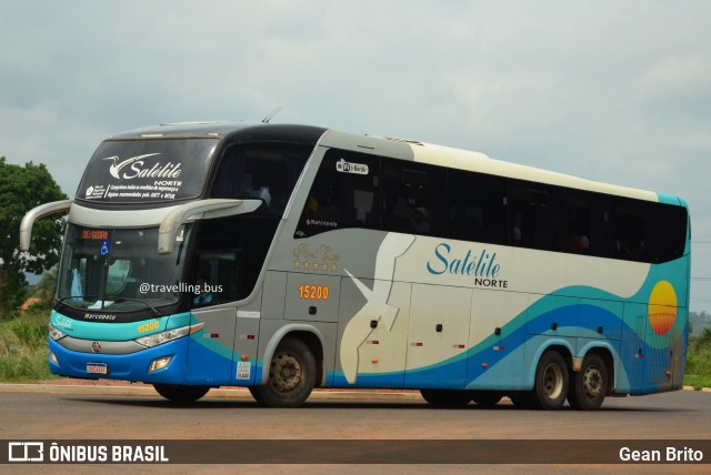 Expresso Satélite Norte 15200 na cidade de Estreito, Maranhão, Brasil, por Gean Brito. Número da foto: #9548552.