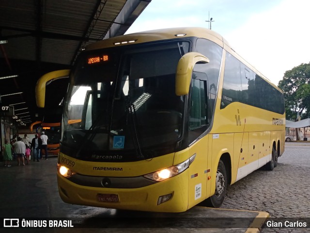 Viação Itapemirim 60059 na cidade de Campos dos Goytacazes, Rio de Janeiro, Brasil, por Gian Carlos. ID da foto: 9550056.