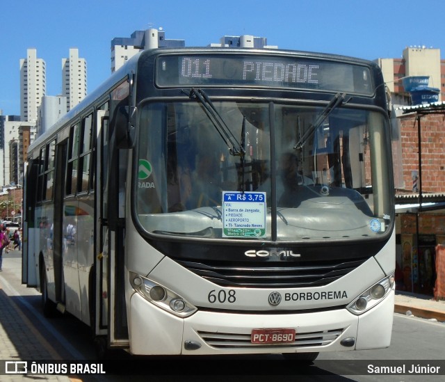 Borborema Imperial Transportes 608 na cidade de Recife, Pernambuco, Brasil, por Samuel Júnior. ID da foto: 9548675.