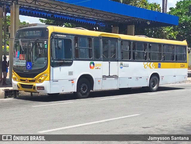 Viação Cidade de Maceió 1224 na cidade de Maceió, Alagoas, Brasil, por Jamysson Santana. ID da foto: 9548162.