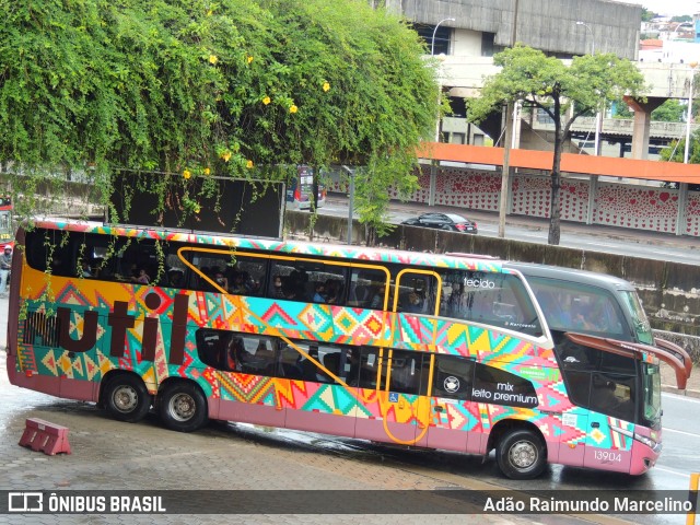 UTIL - União Transporte Interestadual de Luxo 13904 na cidade de Belo Horizonte, Minas Gerais, Brasil, por Adão Raimundo Marcelino. ID da foto: 9549913.