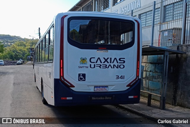 Visate - Viação Santa Tereza 341 na cidade de Caxias do Sul, Rio Grande do Sul, Brasil, por Carlos Gabriel. Número da foto: #9549570.