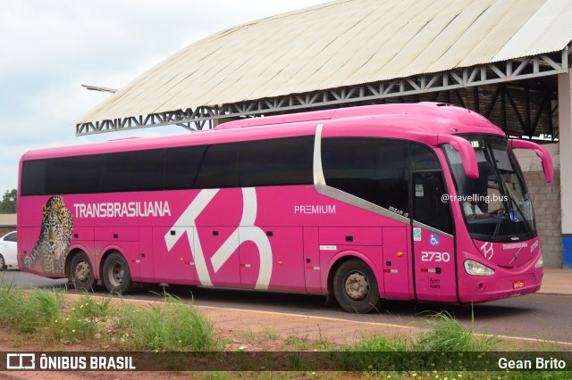 Transbrasiliana Transportes e Turismo 2730 na cidade de Estreito, Maranhão, Brasil, por Gean Brito. ID da foto: 9548529.