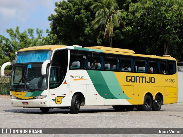 Empresa Gontijo de Transportes 14485 na cidade de Fortaleza, Ceará, Brasil, por João Victor. ID da foto: 9553043.