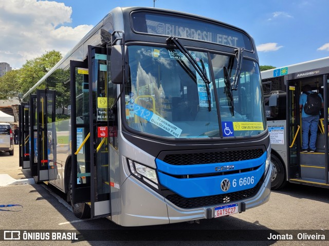 Transwolff Transportes e Turismo 6 6606 na cidade de São Paulo, São Paulo, Brasil, por Jonata  Oliveira. Número da foto: #9550558.