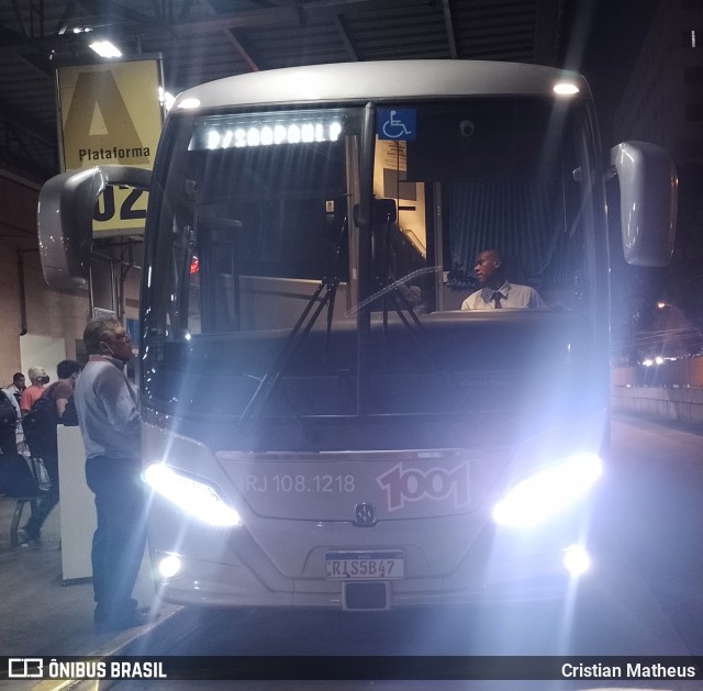 Auto Viação 1001 RJ 108.1218 na cidade de Niterói, Rio de Janeiro, Brasil, por Cristian Matheus. Número da foto: #9552798.