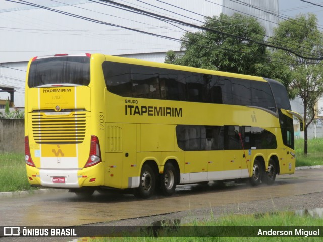 Viação Itapemirim 17031 na cidade de Recife, Pernambuco, Brasil, por Anderson Miguel. ID da foto: 9552944.