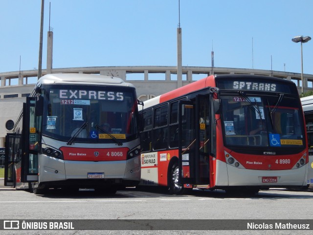Express Transportes Urbanos Ltda 4 8068 na cidade de São Paulo, São Paulo, Brasil, por Nicolas Matheusz. Número da foto: #9550510.
