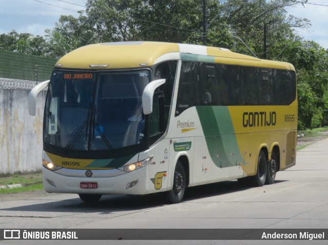 Empresa Gontijo de Transportes 18695 na cidade de Recife, Pernambuco, Brasil, por Anderson Miguel. ID da foto: 9553711.